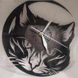 Reloj vinilo gato