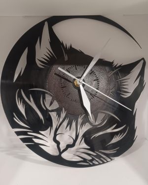 Reloj vinilo gato