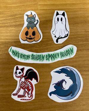 Set 5 stickers de spooky season