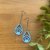 Pendientes gatunos de madera