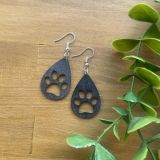 Pendientes gatunos de madera