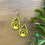 Pendientes gatunos de madera