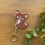 Llavero gato relieve