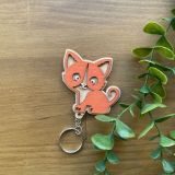 Llavero gato relieve