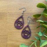 Pendientes gatunos de madera