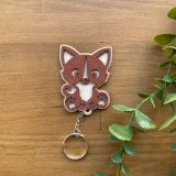 Llavero gato relieve