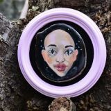 Cuadro de madera pintado a mano